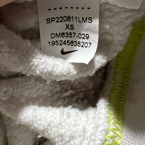 Nike womens cropped sweatshirt pullover cropped oversized tie dye size xs - Picture 5 of 6